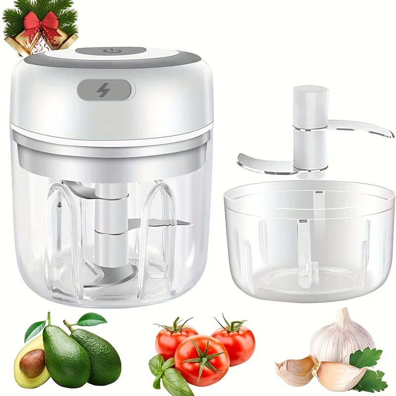 

100/250ml Mini Garlic Chopper USB Meat Grinder Garlic Masher Machine Sturdy Durable Crushed Ginger Vegetable Crusher Kitchenwar