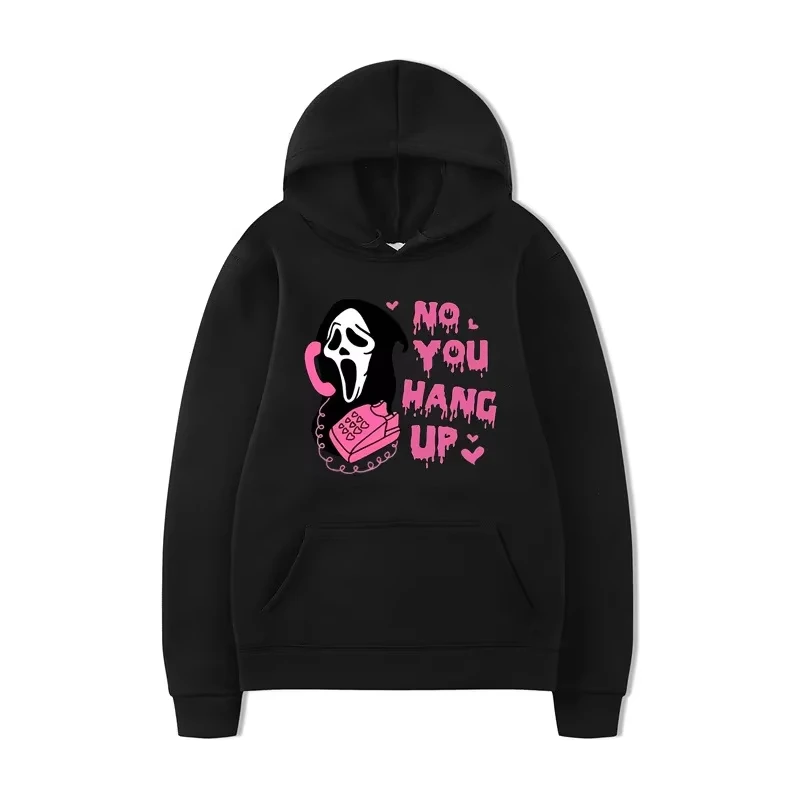 

MINISO 2025 Halloween Best-selling Colorful Printed Hip-hop Long-sleeve Loose Hooded Sweatshirt Fashion Trend Harajuku Unisex