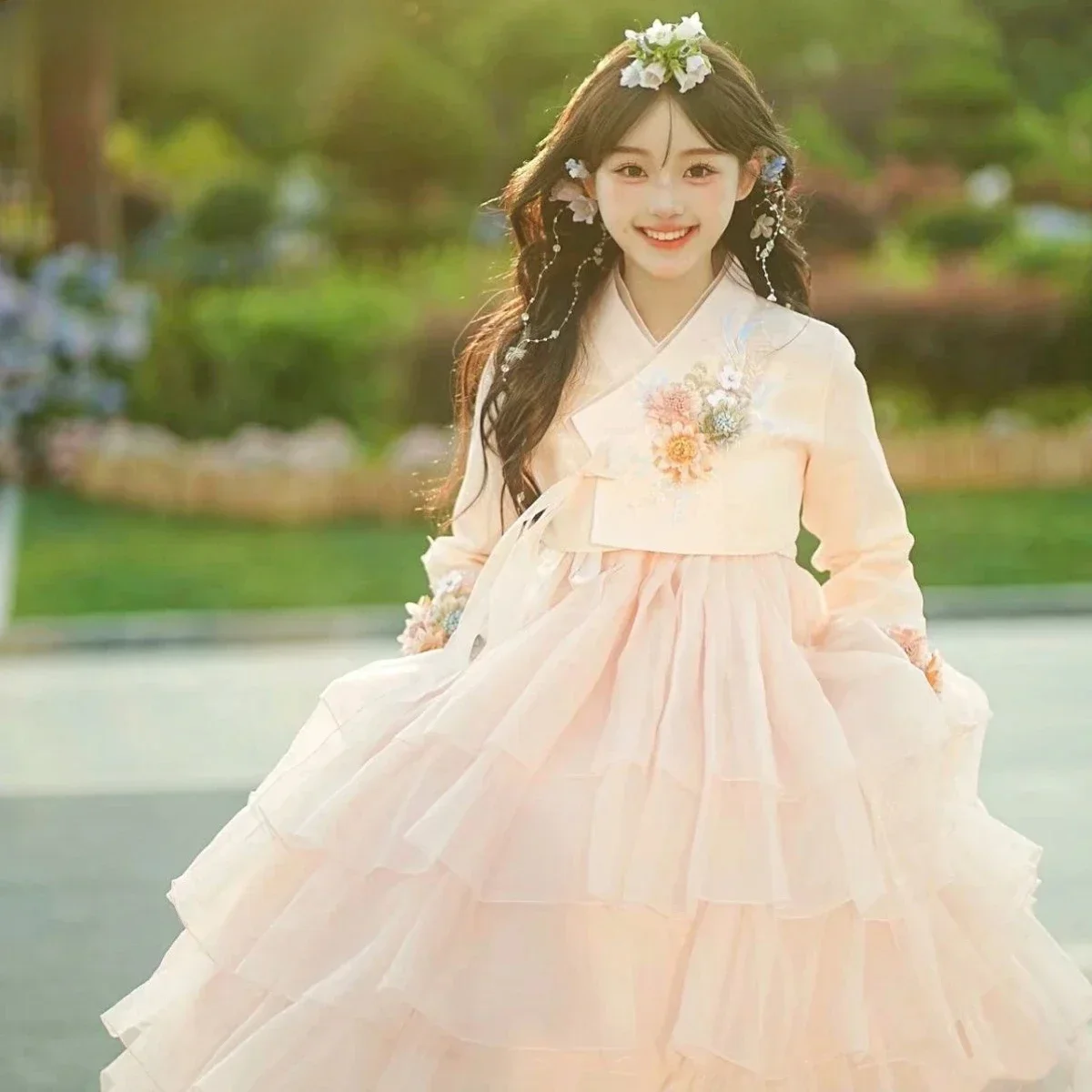 

Korean Hanbok Dress Ancient Traditional Costume Women Modernized Hanbok Palace Korea Wedding Clothes Cosplay Halloween Hanbok 25