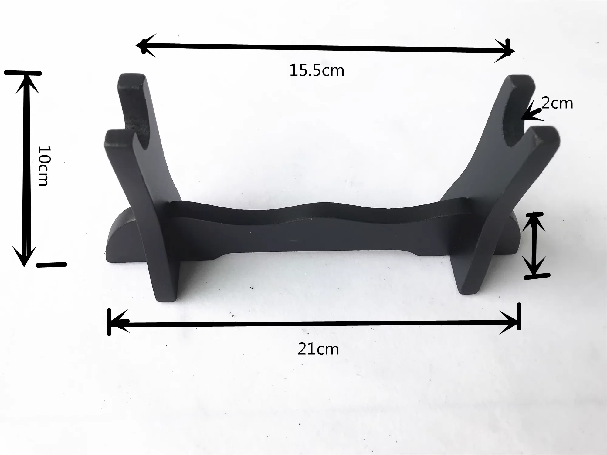 

Horizontally Placed Black Density Wooden Board Stand Holder Seat for Japanese Samurai Katana Sword, Tanto, Tachi, Wakizashi
