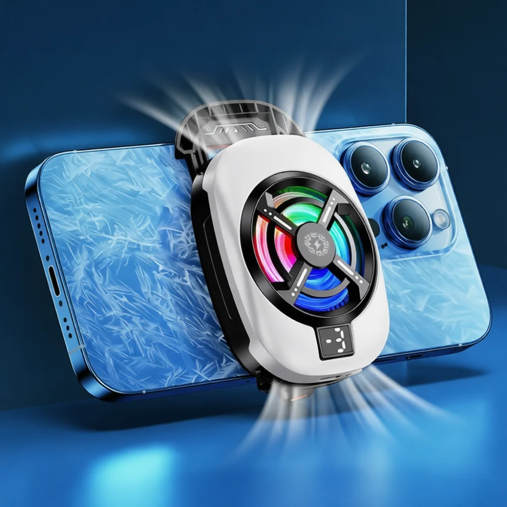 Magnetic Back Clip Cooler Semiconductor Cooling Radiator For Mobile Gaming Phone Fast Heat Dissipation Portable Device