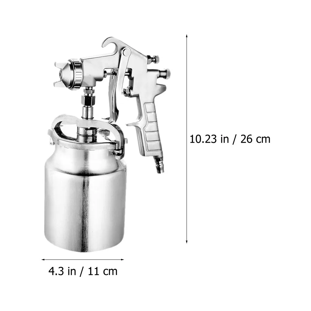 1Pcs High Pressure Metal Paint Sprayer Adjustable Flow Control Lacquers Clear Coat Systems Polyurethane