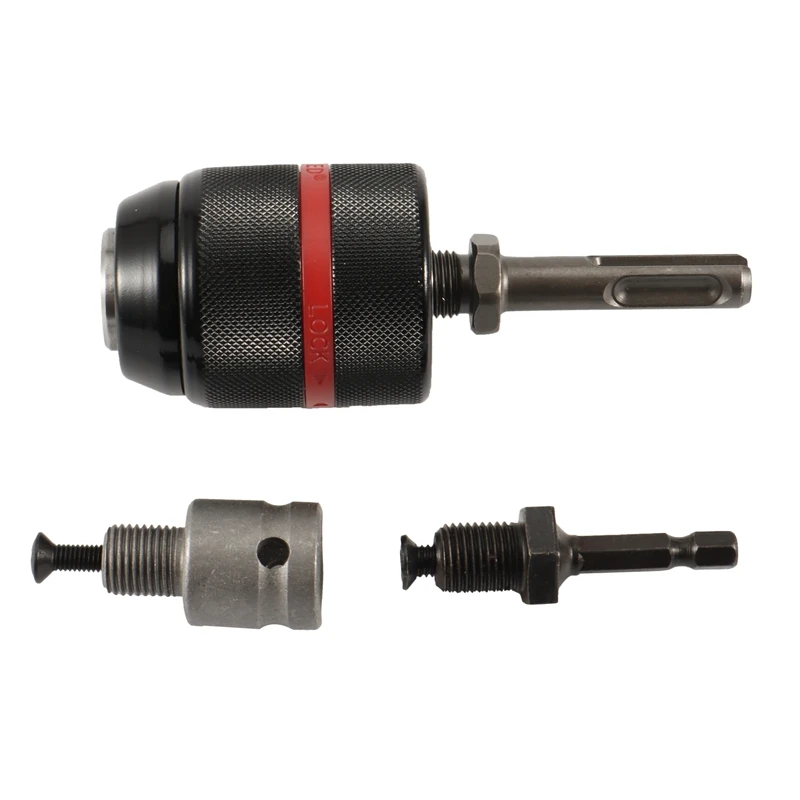 Metal 1/2-20UNF 13Mm Keyless Drill Chuck Hex Shank/SDS/Socket Square Female Adaptor Hardware Tool Professional