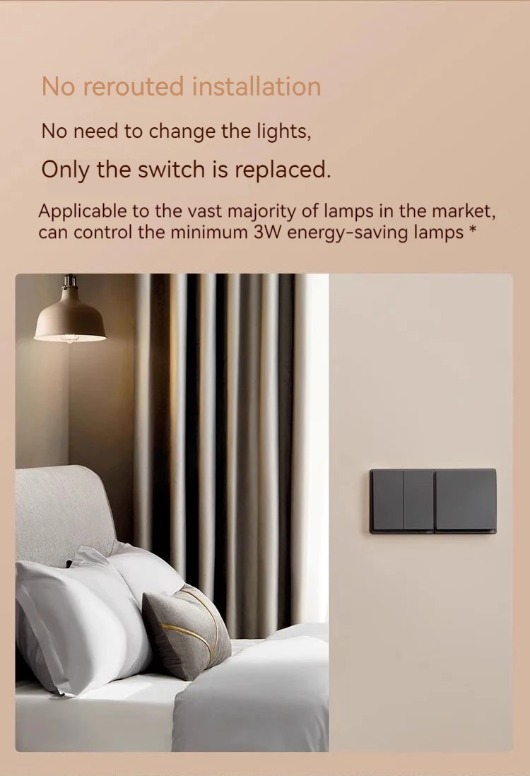 New Aqara Smart Wall Switch E1 Gray With Neutral NO Neutral Zigbee 3.0 Light Switch For Xiaomi Mijia Home APP