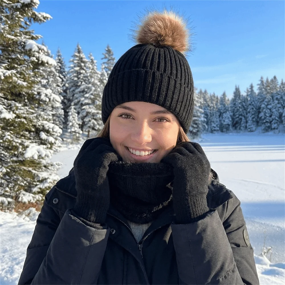 conjunto-de-gorro-cachecol-e-luvas-espessas-gorro-de-cor-solida-com-pompom-gorro-termico-com-textura-torcida-conjunto-de-luvas-de-inverno-tricotadas