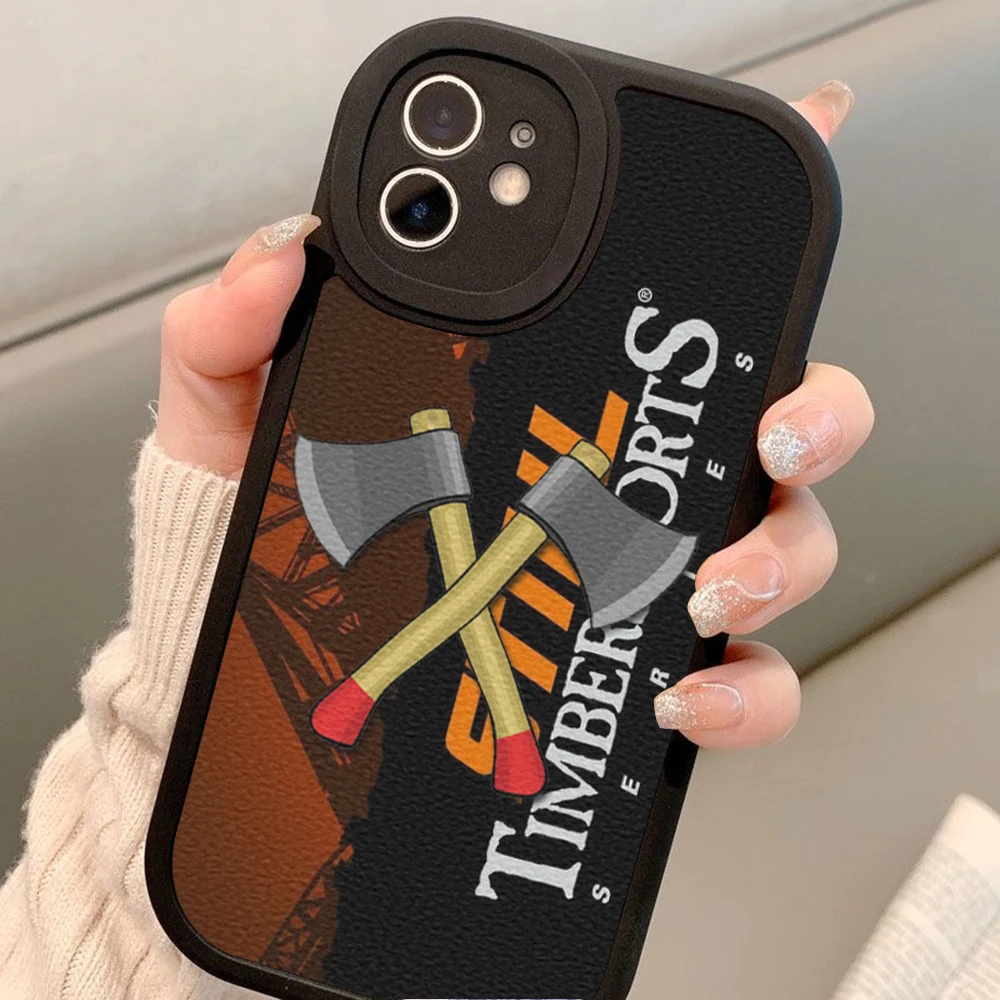 InAxe Electric Saw Cartoon Phone Case, capas de cordeiro para iPhone 13, 12, 11 Pro Max, Mini, 8Plus, X, XS, XR, homem forte, cruz, S-Stullskin