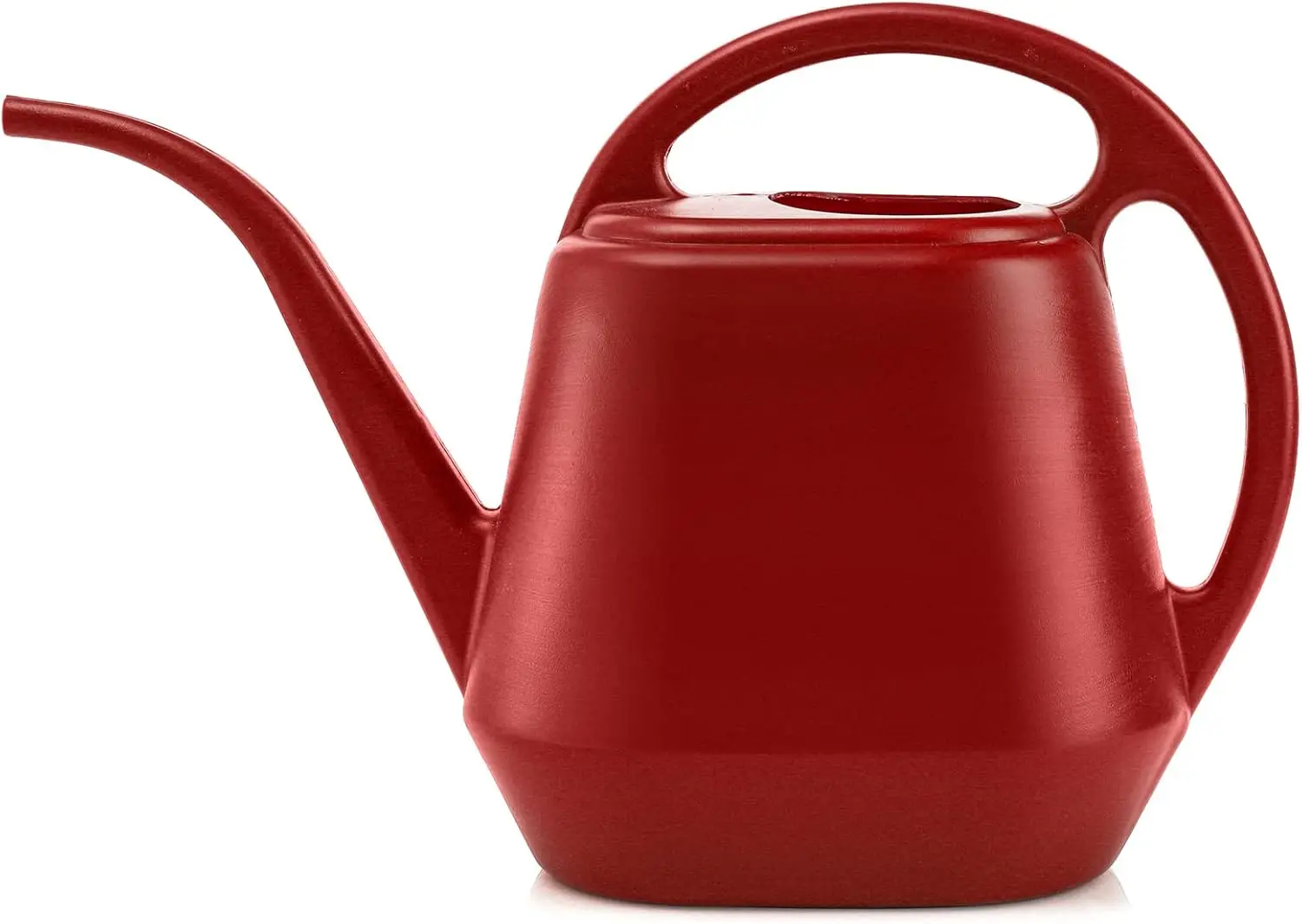 

Plastic Watering Can 1-Gallon Long Spout for Indoor Outdoor Garden Plants with Ergonomic Handle Burnt Red