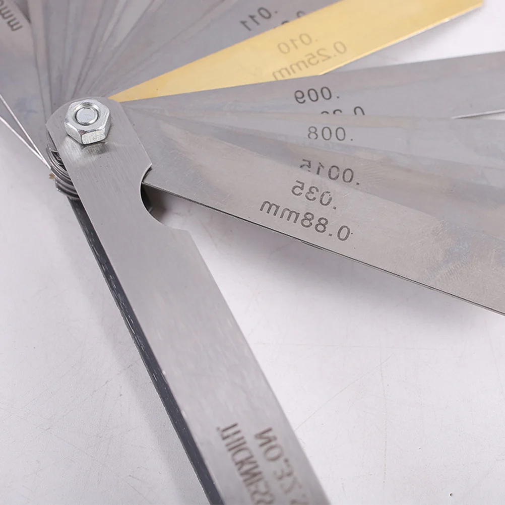 32 Pieces Stainless Steel String Gap Ruler Standard Measurement Gauge Guitar Luthier Tool String Action Gauge for Electric Bass