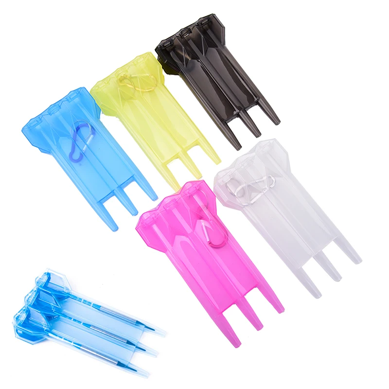 1 PC Plastic Dart Case For Dart Player Transparent Dart Box Soft Tips Darts Accessories