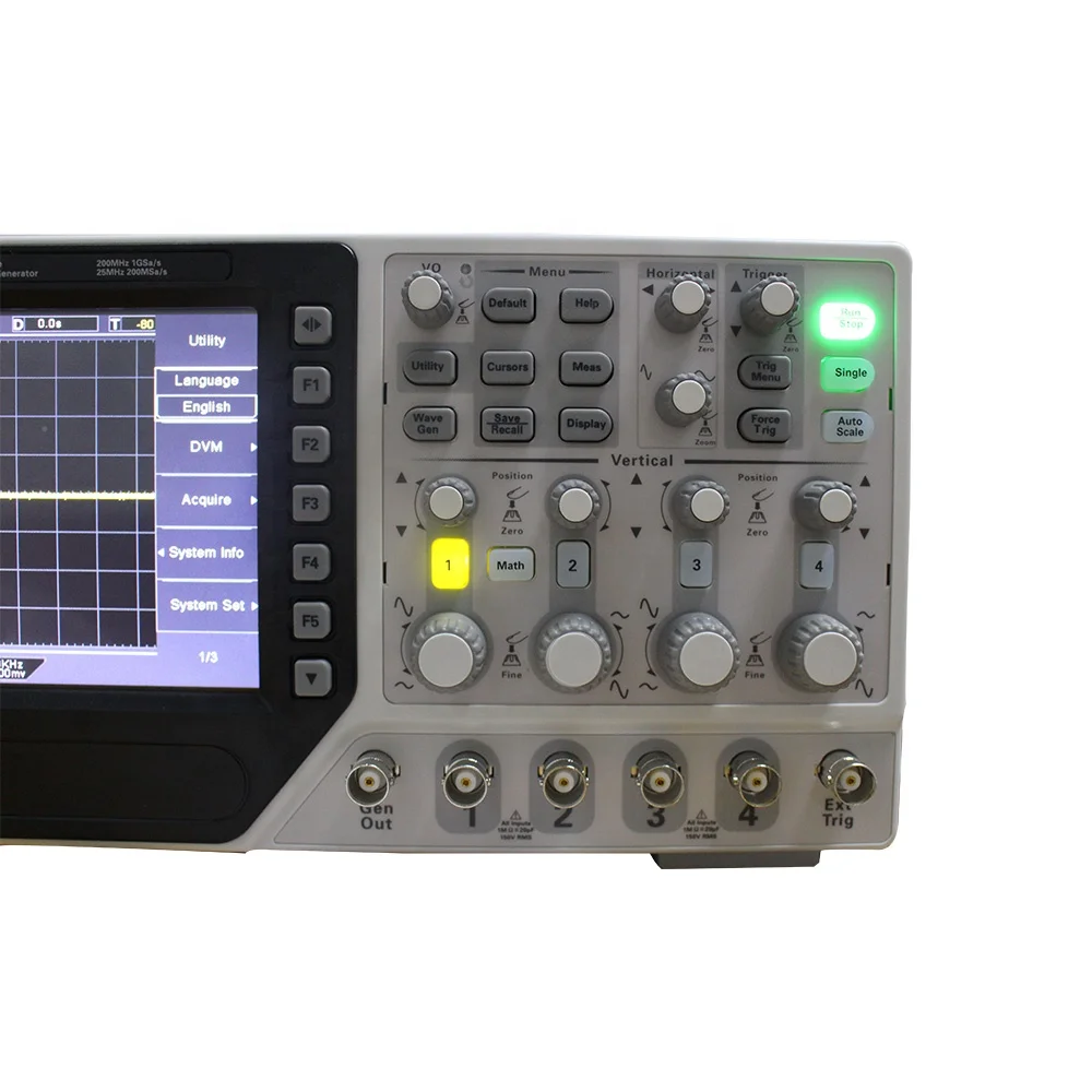 Hantek DSO4204C Digital Oscilloscope 200MHz 4 Channels Portable USB PC LCD Osciloscopio Automotive +EXT+DVM+Auto range function