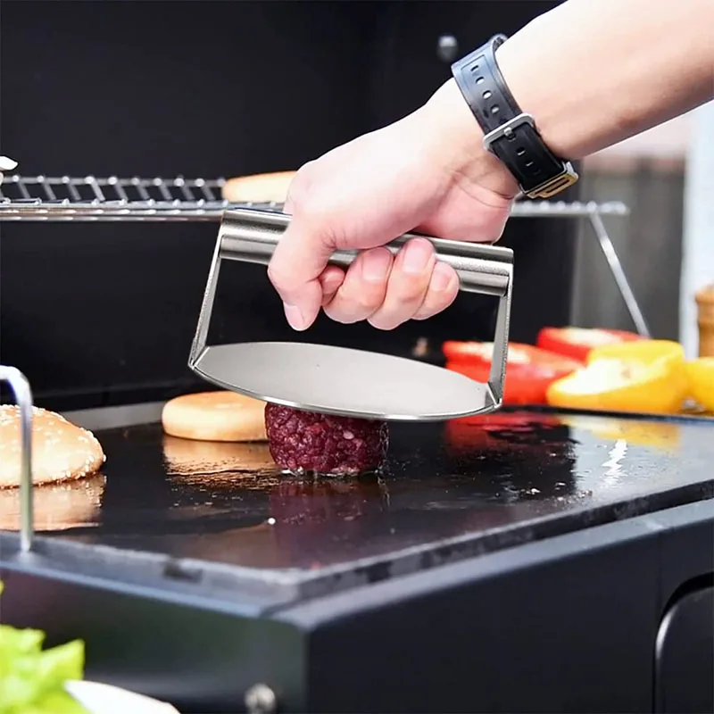 

Non-stick Hamburger Press Stainless Steel Meat Beef Burger Press BBQ Bacon Grill Patty Making Meat Tools Kitchen Accessories