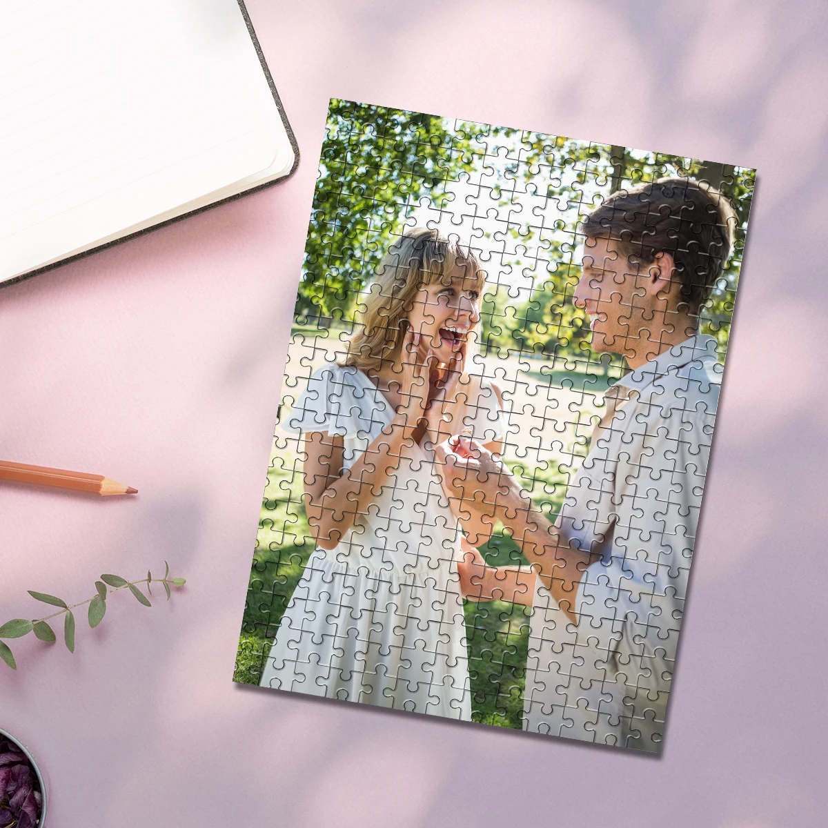 35/300/500/1000pcs Personalized Custom Photo Puzzle Couple Photos Mother Father s Day Back To School Christmas New Year Gift