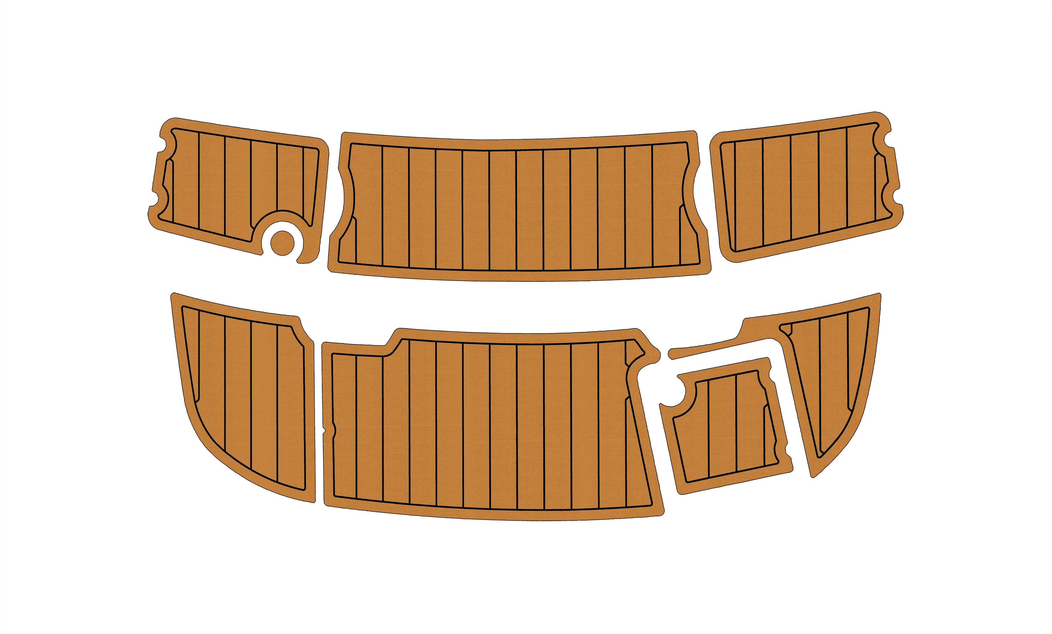 

2003 Chaparral 200 SSI 1/4" 6mm EVA foam Non-Slip PVC Teak Decking marine Mat seadek aqua carpet Marine Floor