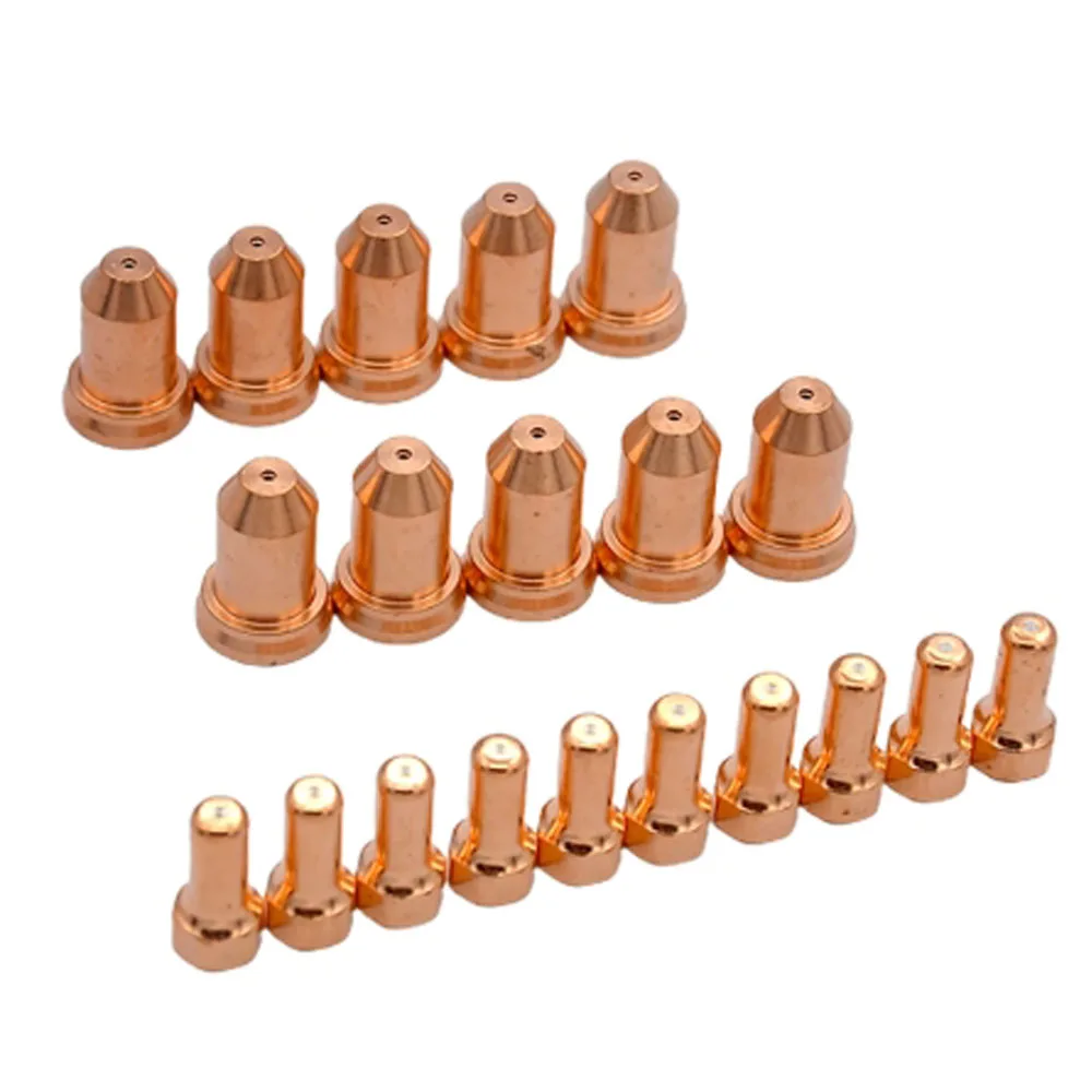 20 Stuks PT-80 IPT-80 Plasma Cutter Fakkel Elektrode (525558) En Nozzle Tips (51311)1.0/1.2/1.3Mm Snijden Lasdelen