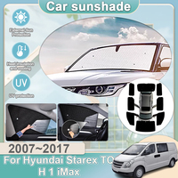 Full Coverages Sunshades For Hyundai Starex TQ H 1 iMax Cargo iLoad 2007~2017 Retractable Protection Sun Shade Visor Sunscreen