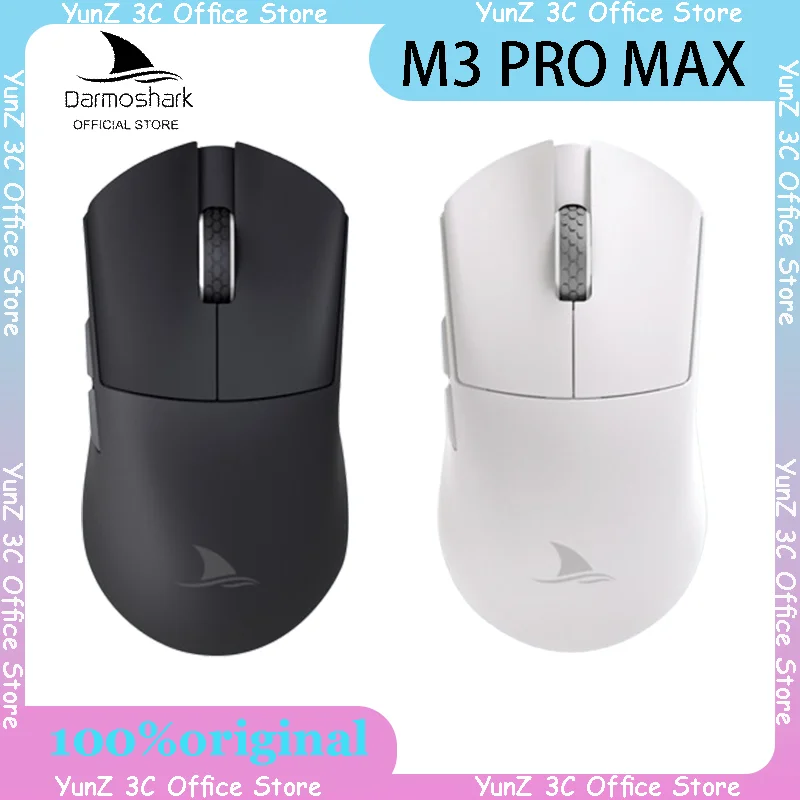 Darmoshark M3 Pro Max Three Mode Wireless Mouse 54g Lightweight Paw3950 Game Mouse Pc Office Mouse Game Accessories Gift