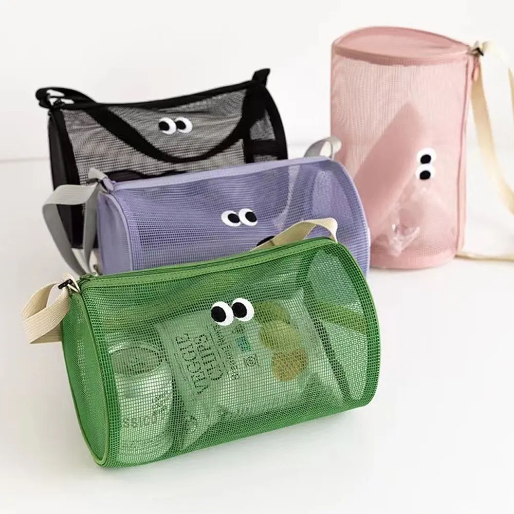 Fashionable Cross-Body Swimming Bag, Mesh Hollow-Out Shoulder Handbag, Travel Bag, Large Capacity Toiletry Bag, Storage Makeup Bag