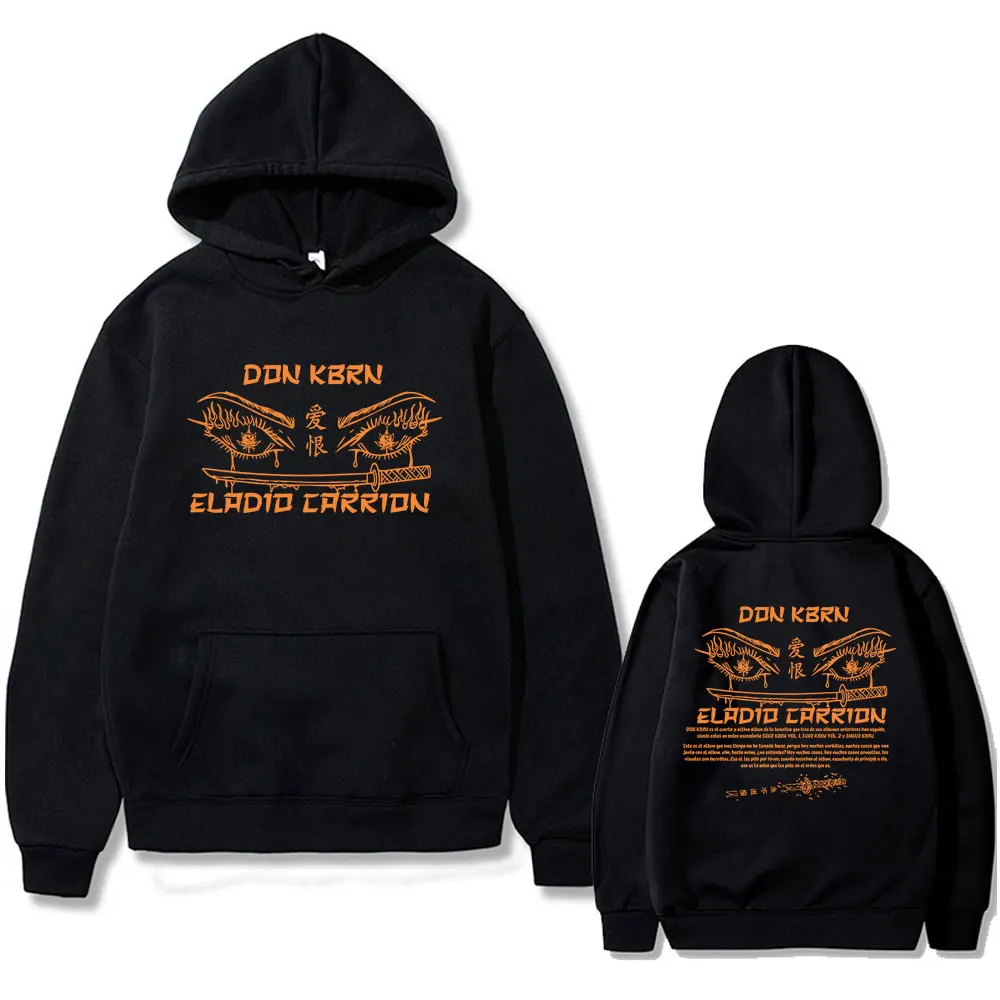 Hot Sale Rapper Eladio Carrion Manga Eyes DON KBRN New 2025 Album Hoodie Men's Women Vintage Fashion Hip Hop Oversized Hoodies