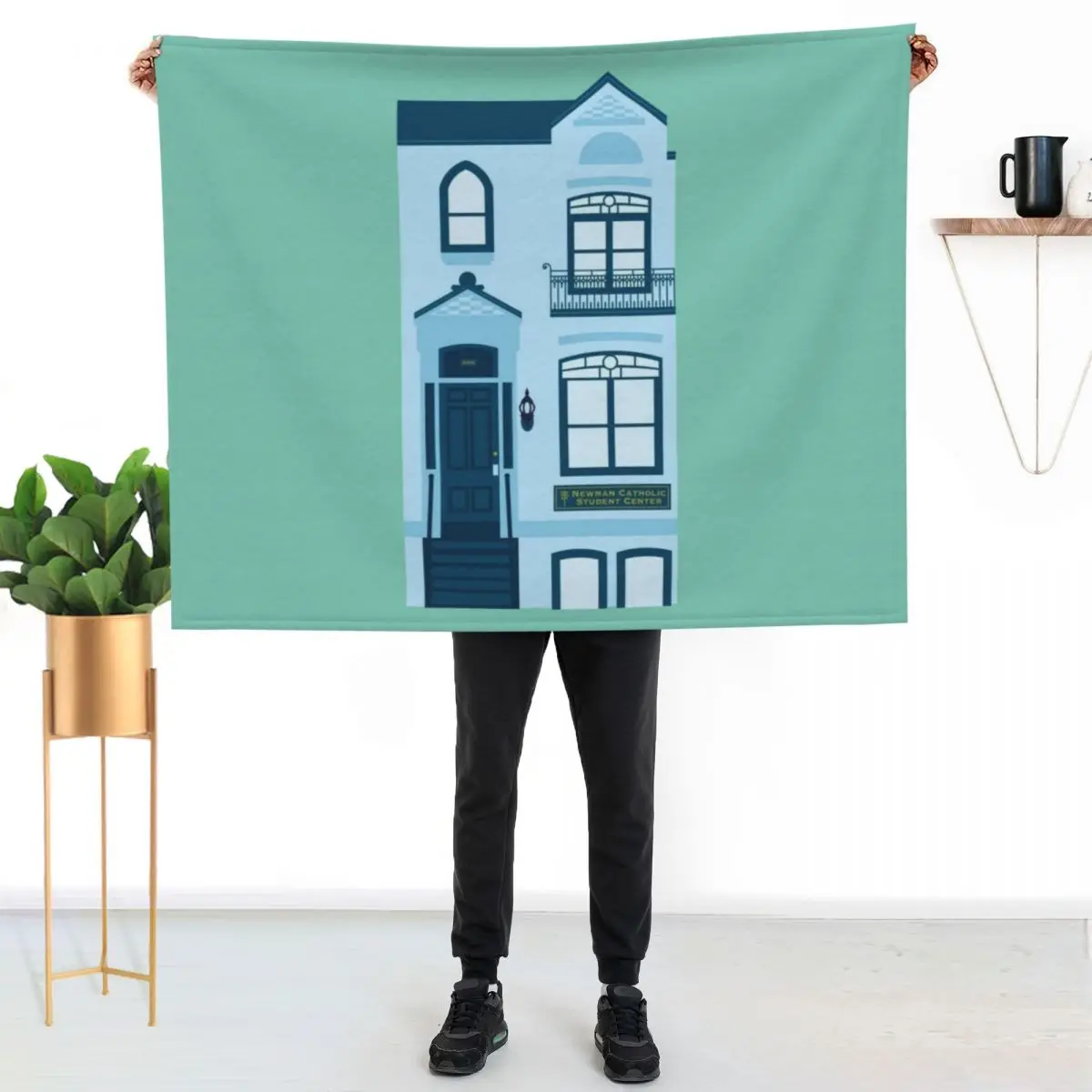 The Newman Center Throw Blanket Lightweight Warm Blanket for Travel Camping