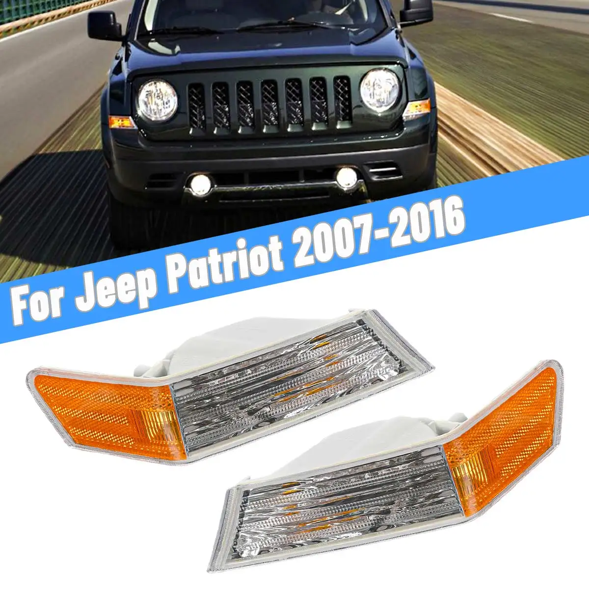 

Front Side Turn Signal Light Cover Headlight Housing Without Bulb Accessories 68004181AC 68004180AC For Jeep Patriot 2007-2016