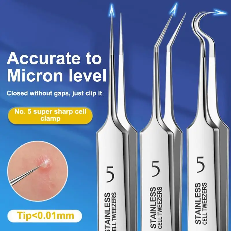 7/8Pcs Blackhead Remover Kit Professional Blackhead  Needle Skin Care Tools Stainless Steel Pimple Extraction Tools view 4