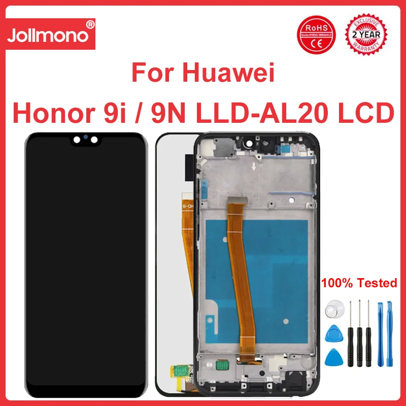 5.84'' Lcd Display For Honor 9i Lcd Display Touch Screen With Frame Digitizer Assesmbly Parts For Honor 9i 9N Lcd