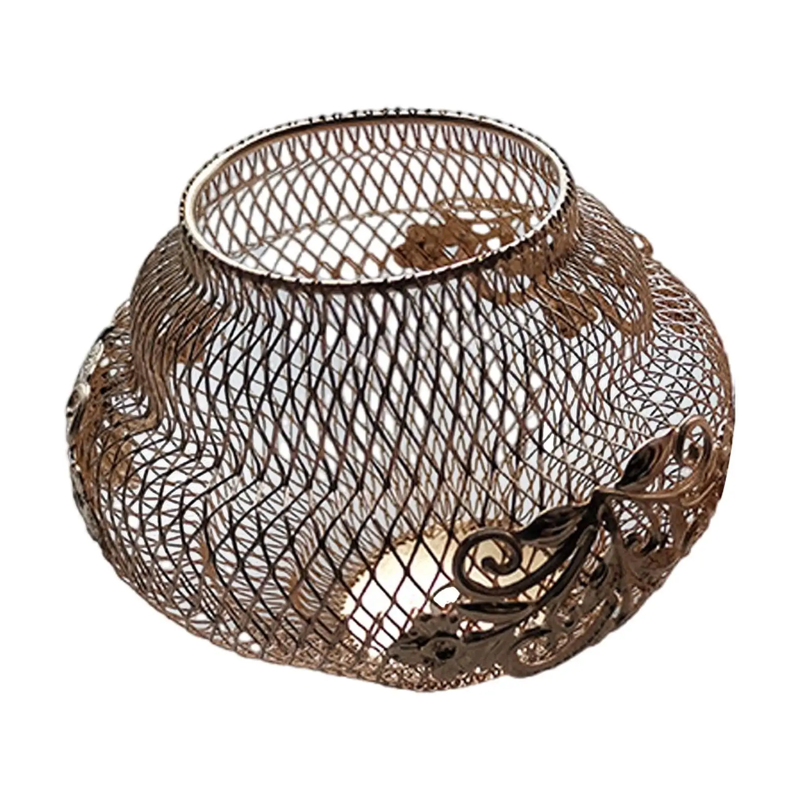 عاكس الضوء من سلك الحديد، غطاء مصباح معلق لمطعم المقهى المنزلي #3