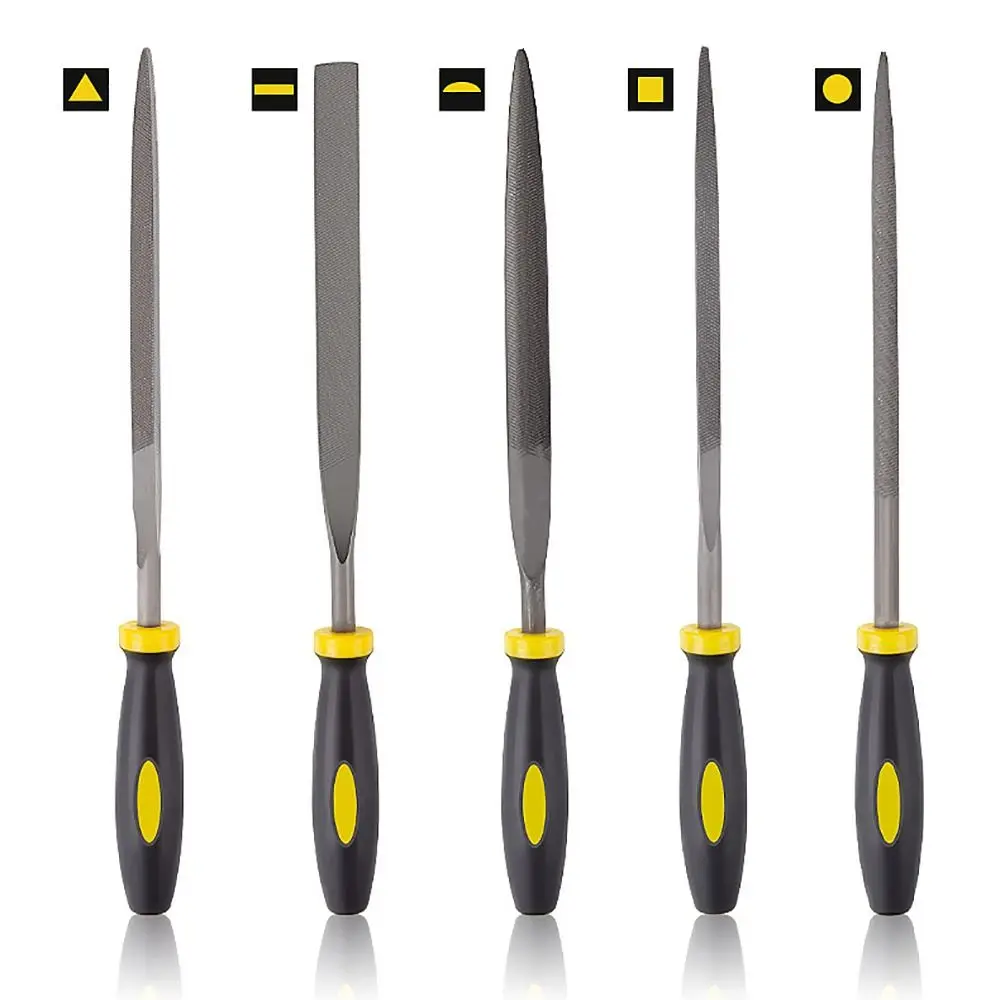 5Pcs/Set High Hardness Hand Tools Needle File Grinding Rasp Straightening Hand File Wood Carving Garden Tool Rasp