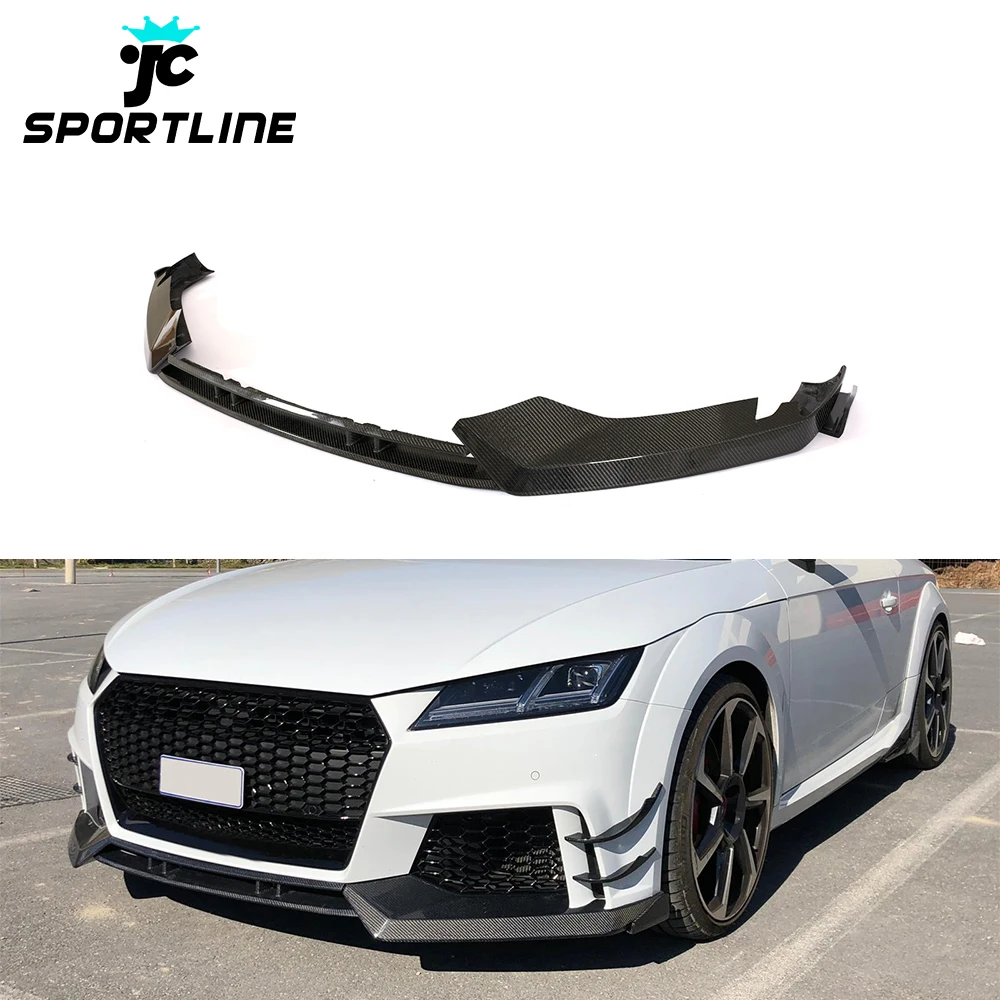 

TTRS Carbon Fiber Car Front Bumper Lip Splitter for Audi TTRS MK3 8S 2016-2019