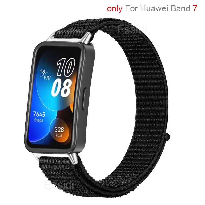 Sports Nylon Strap For Huawei Band 7 Women Men Woven Wristband Loop For Huawei Band 7 Bracelet