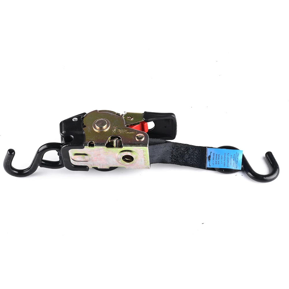 2 Auto Retract NO-RATCHETING Ratchet Straps for Motorcycles, ATVs Bikes view 5