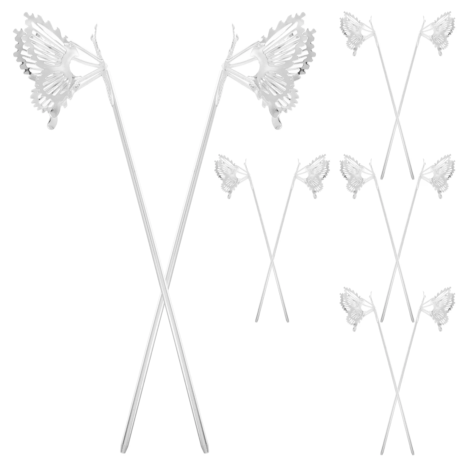 

Butterfly Hairpin Elegant Accessories Bridal Hanfu DIY Pins Comfortable Asian Clips Hair Sticks Buns Style Decorative Women