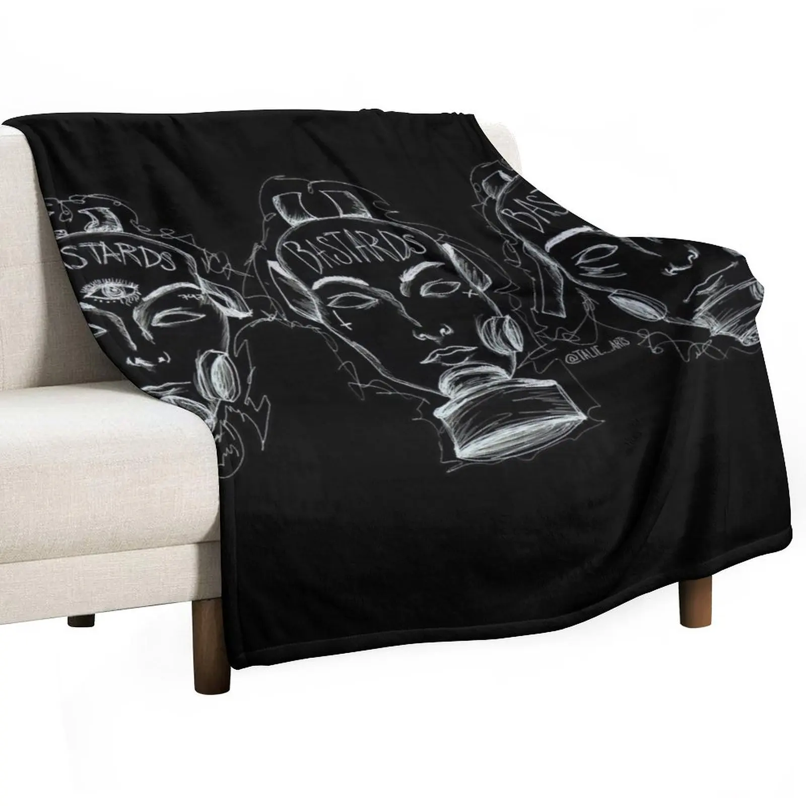 Palaye Royale - Bastards 3 Throw Blanket Hairy Thermal Plaid on the sofa Bed Blankets