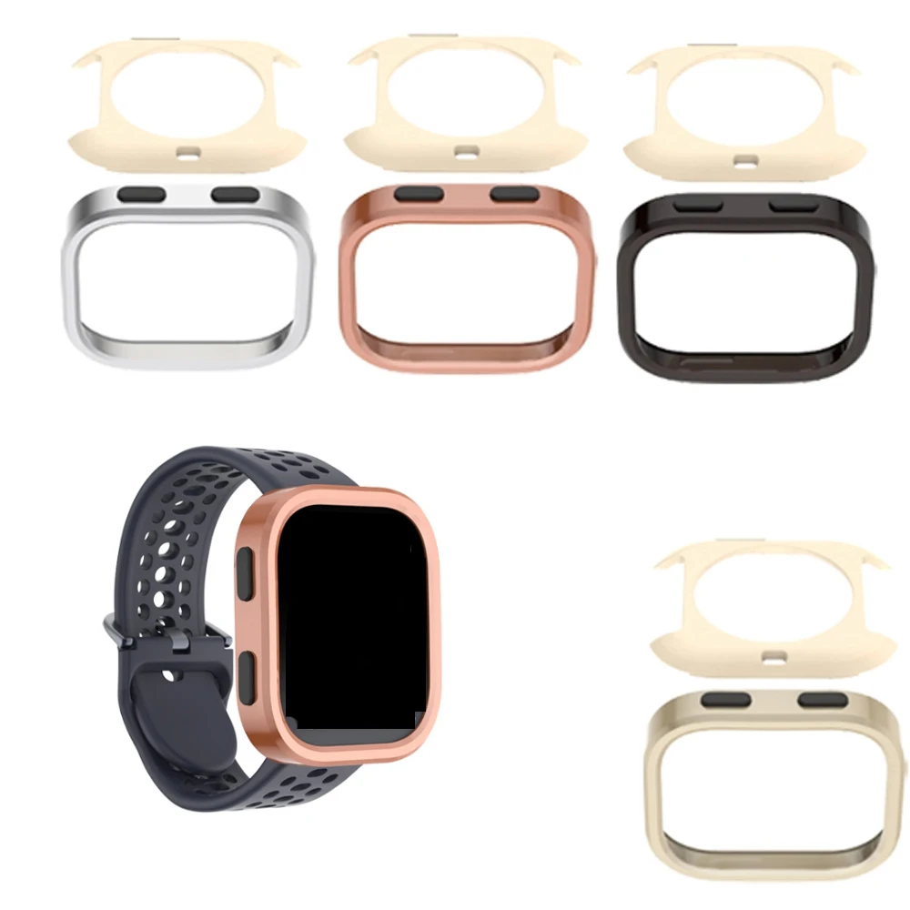 

Metal Bezel Case For Amazfit Bip 6 Smartwatch Protective Cover Smart Watch Solid Color Replacement Hard , Screen Protector Case