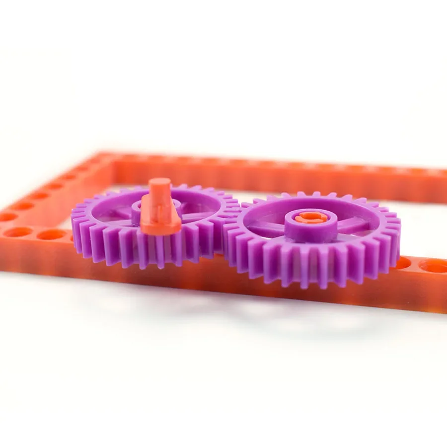 Kit fai da te Puleggia dentata Giocattoli di fisica per bambini Tecnologia educativa Set di esperimenti scientifici Giocattoli di apprendimento Modello in plastica assemblare