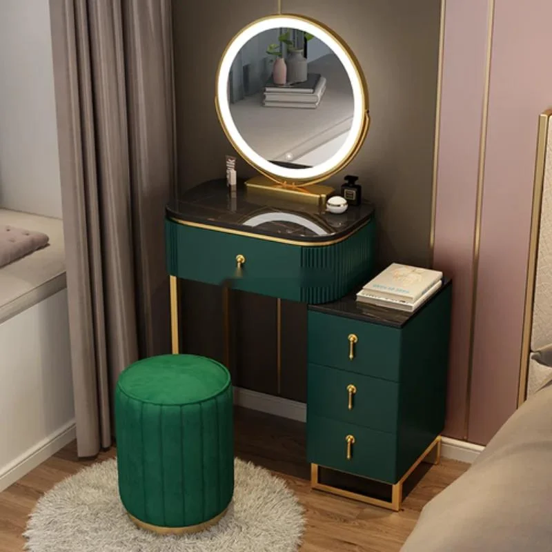 

Bedroom Slate Girl Dressing Table Makeup Mirrors Storage Cabinet Dressing Table Integrated Minimalist Tavolo Da Trucco Furniture