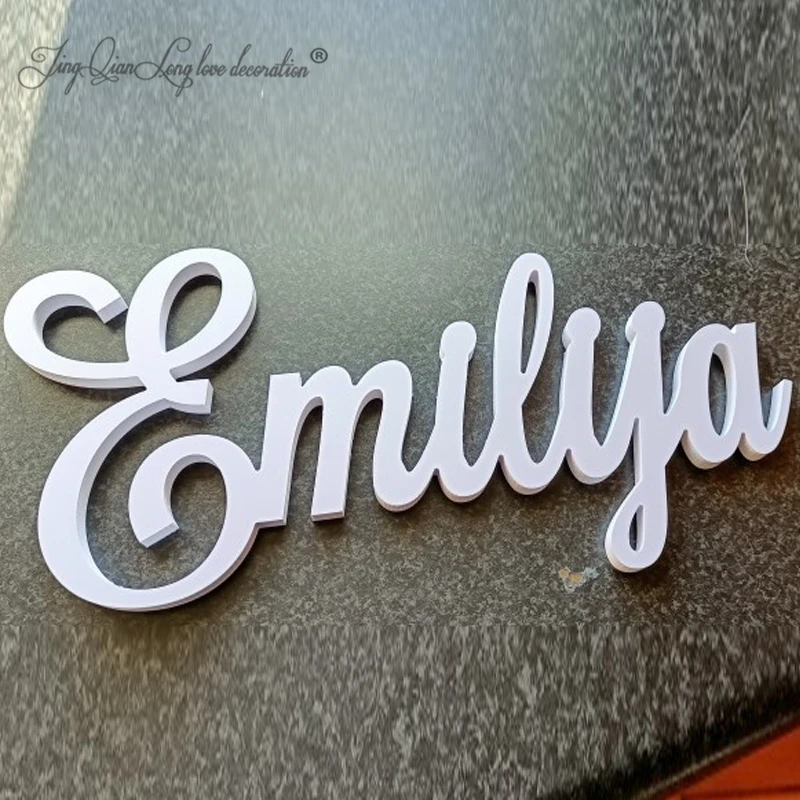 Freestanding Name Sign with a Base, Nursery Decor