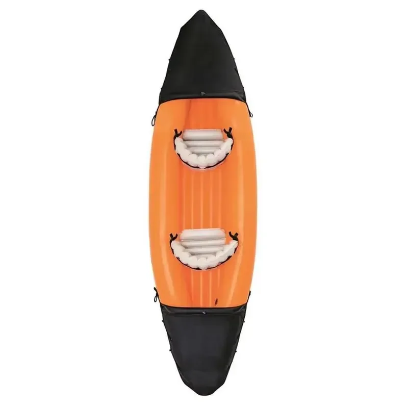 2-Person Inflatable Canoe for Rowing & Paddling Lightweight & Portable