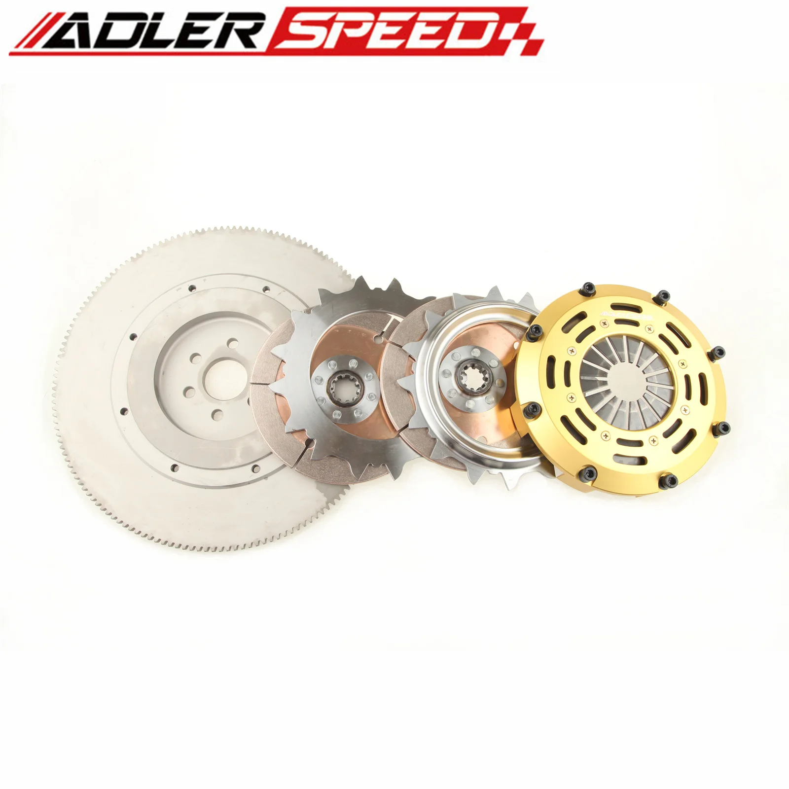 ADLERSPEED RACING KOPPELING TWIN DISC KIT Voor 1981-1995 FORD MUSTANG 5.0L V8 302ci