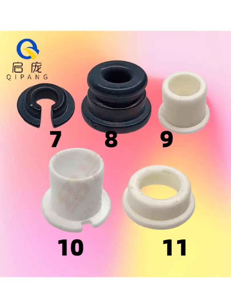 Qipang 30pcs allumina 95/99 ceramica filettatura di apertura a forma di U filettatura accessori per macchine tessili resistenti all'usura occhio di porcellana