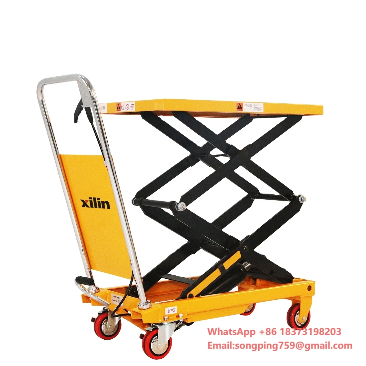 

Xilin Manual Handling Hydraulic Table Lift 330lbs Smart Scissor Lift Table
