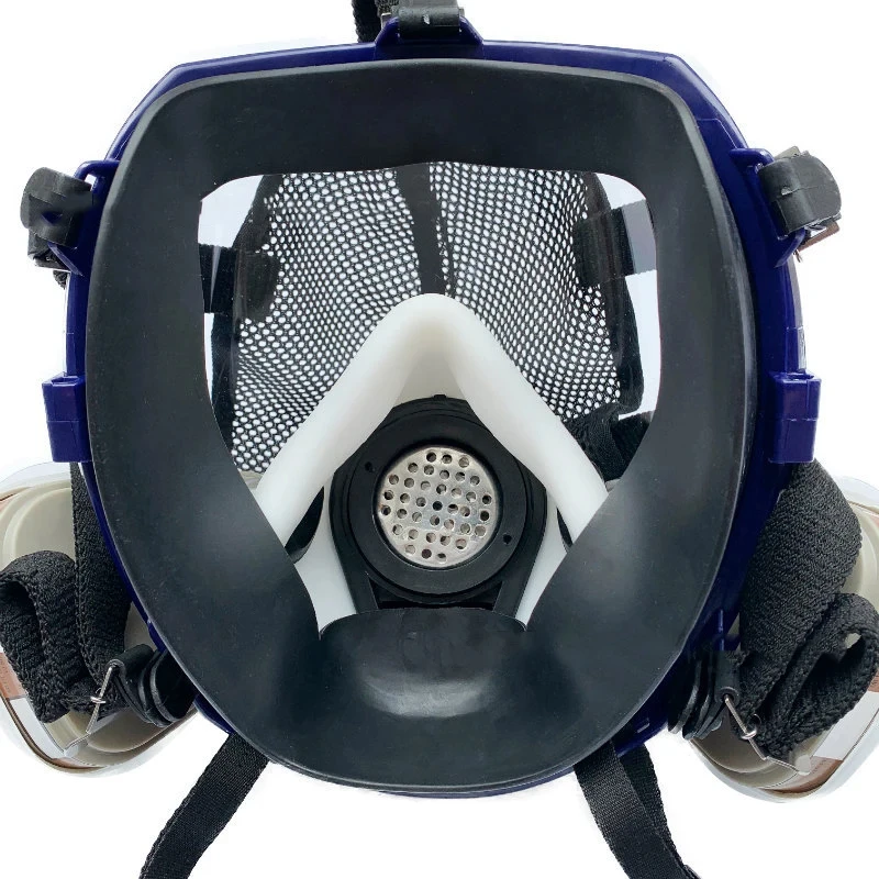 27-in-1 Large Full Face Respirator Reusable Anti-Fog Anti-Scratch Polycarbonate Lens Silicone Mask for Extensive Use