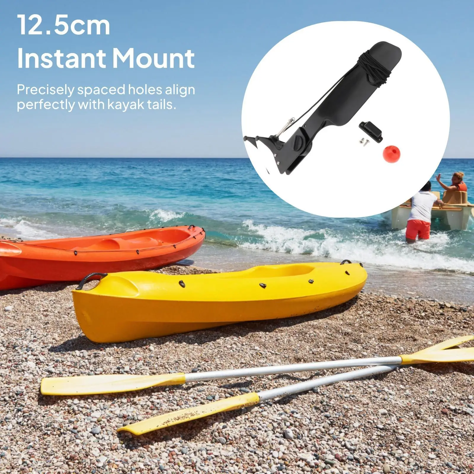 Kayak Rudder Universal Nylon Steering Wheel Adjustment Controller for Canoe Watercraft Accessories