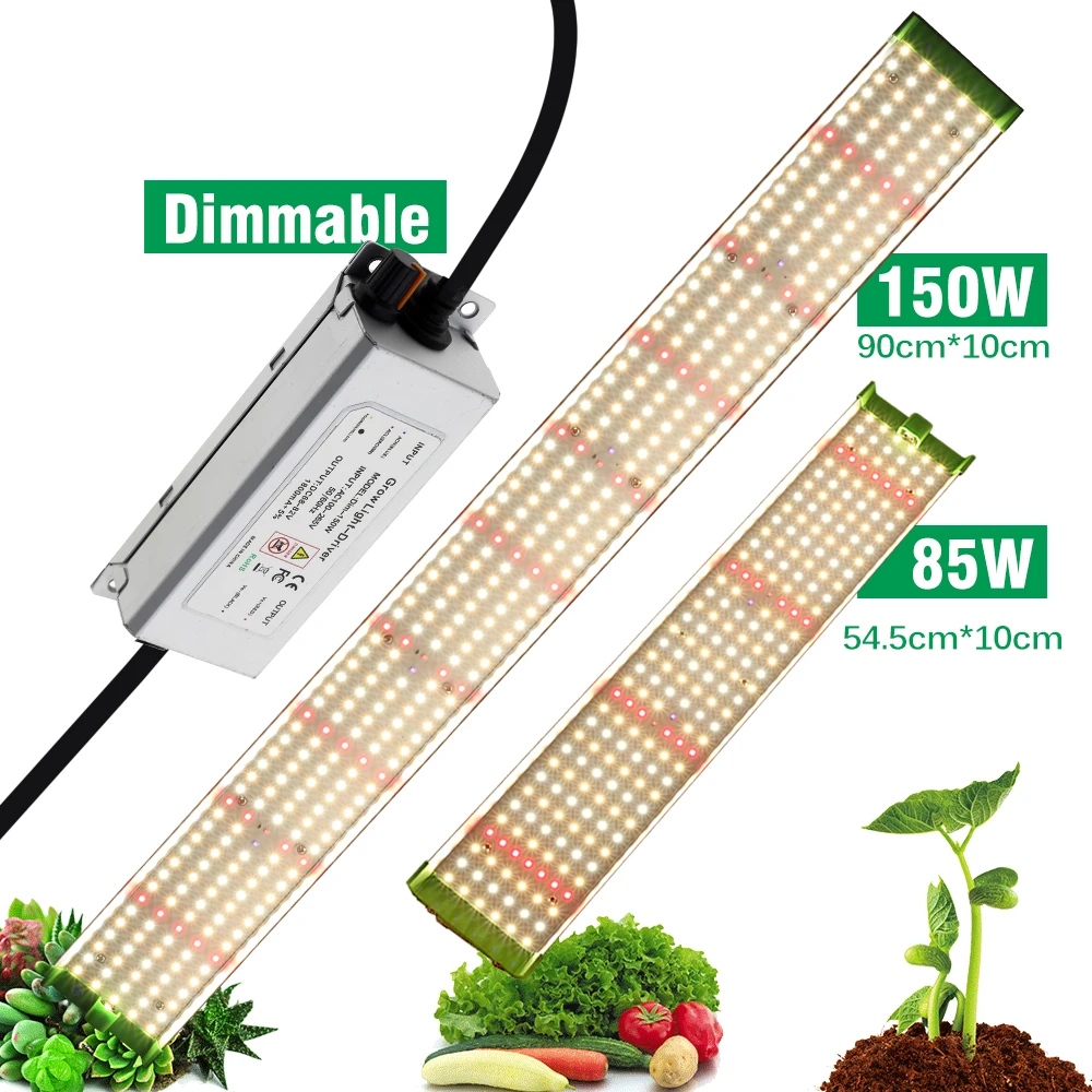 85W 150W Vollspektrum Pflanzenwachstum LED Quantum Board Lampe Hängend Gewächshaus Sukkulenten Blumen Zelt Saatgut Ergänzungslicht