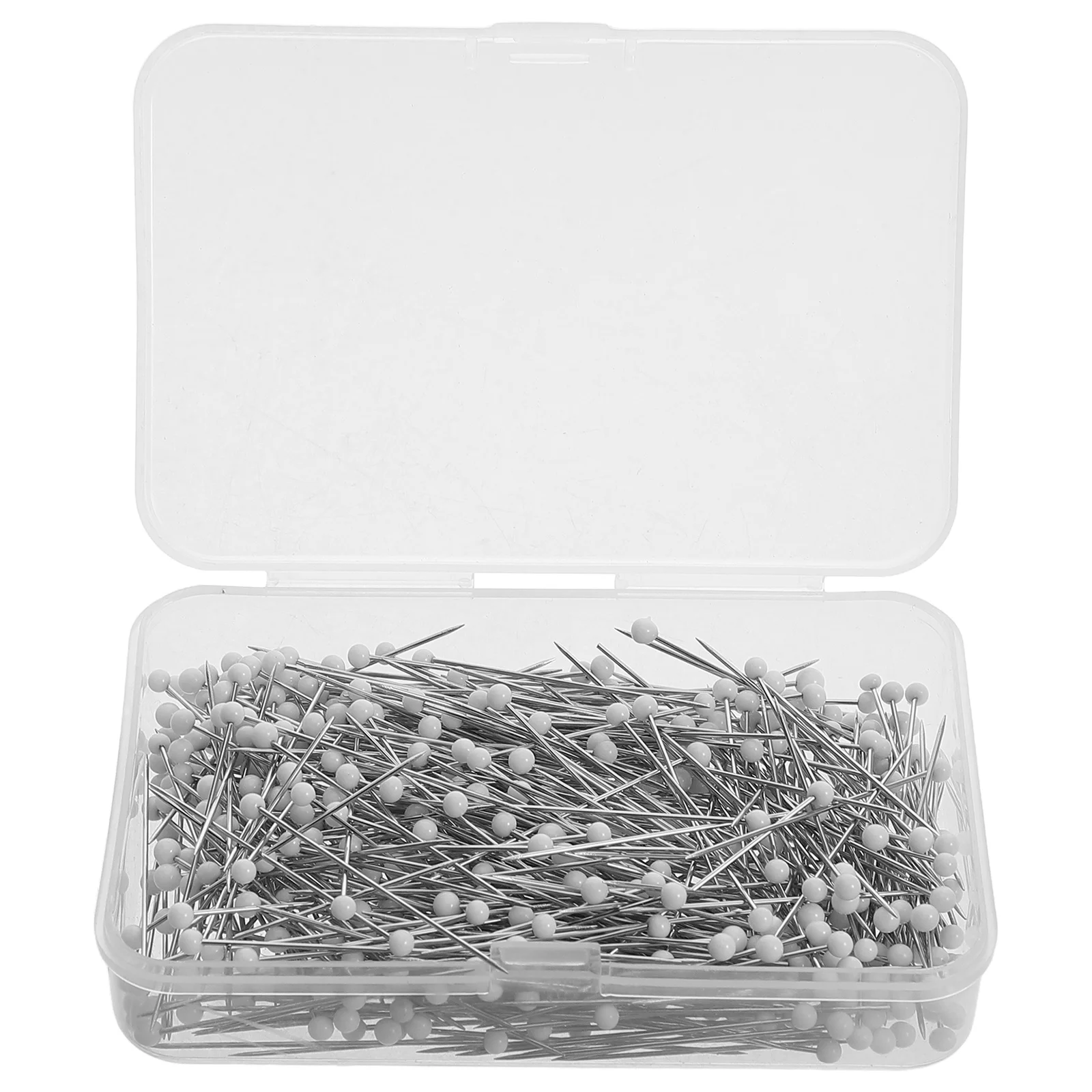 

500Pcs White Glass Pearl Head Sewing Pins Versatile Usage for Dressmaking Quilting and Handmade Crafts Embroidery Needles