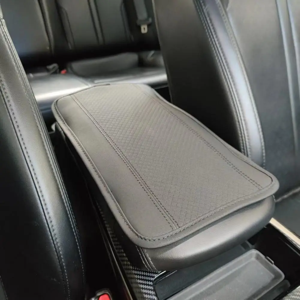 Exquisite Stitching  Excellent Car Center Console Box Cushion Waterproof Car Armrest Pad Elastic Straps   Car Accessories