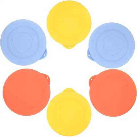 100mm Silicone Lid, 1L Glass Jars, 6 Pack Reusable Silicone Covers, Food Grade, Durable, Safe for Microwave & Dishwasher