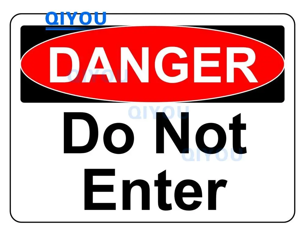 DANGER DO NOT ENTER Personalized Body Decoration Car Stickers Die-cut PVC Decal Used for Car Body Windshield Pull Rod Boxes