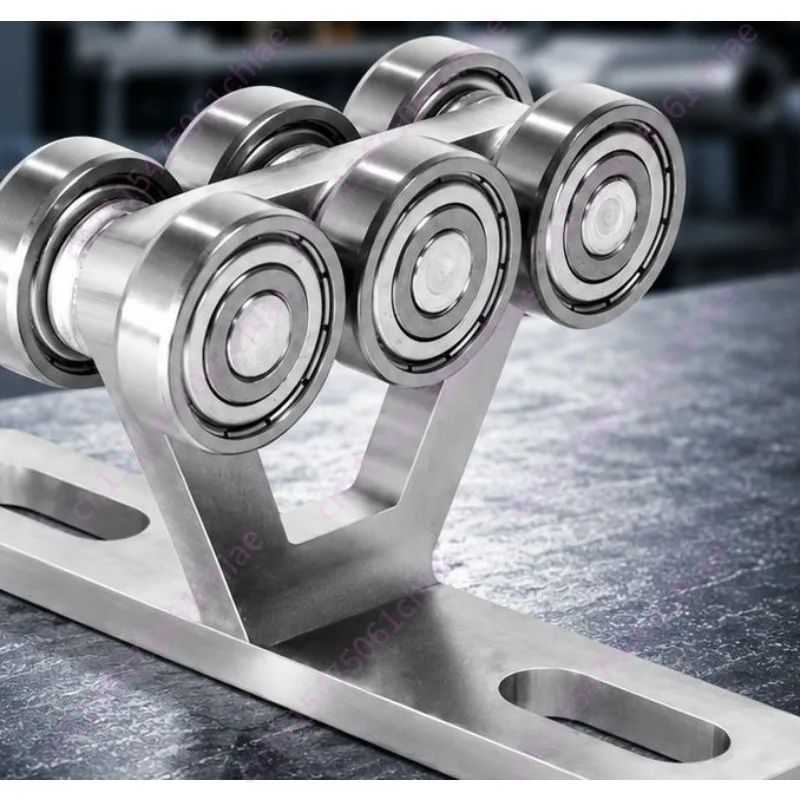 Y-type Six-wheel Industrial Lifting Slide Rail Accessories, High-load Pulleys 1-5/8 Wide Channel Steel