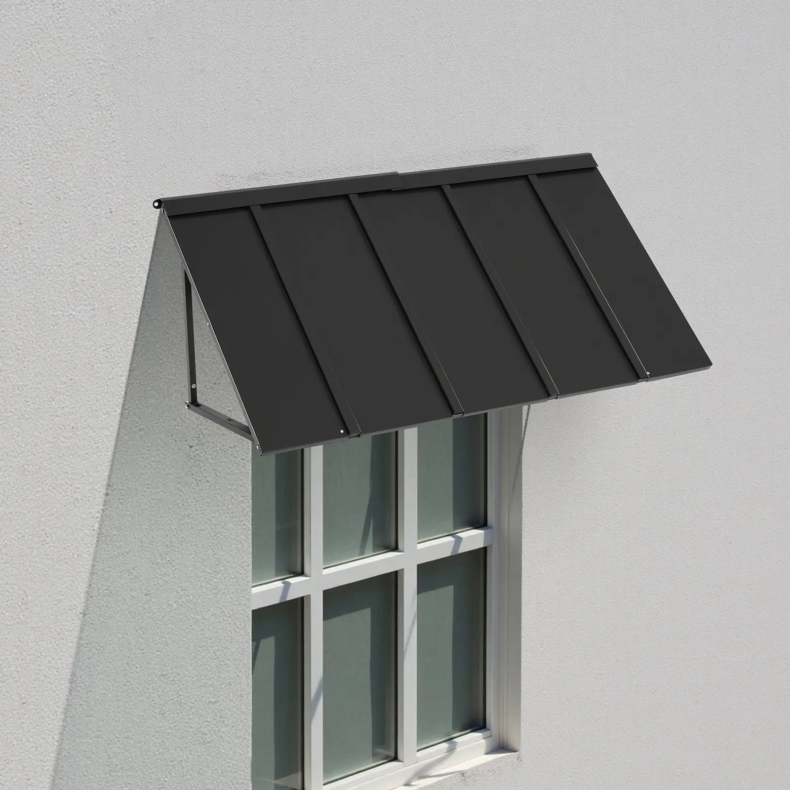 

Window Awning Door Canopy 56x24 In Outdoor Steel Front Door Awnings Anti-Rust